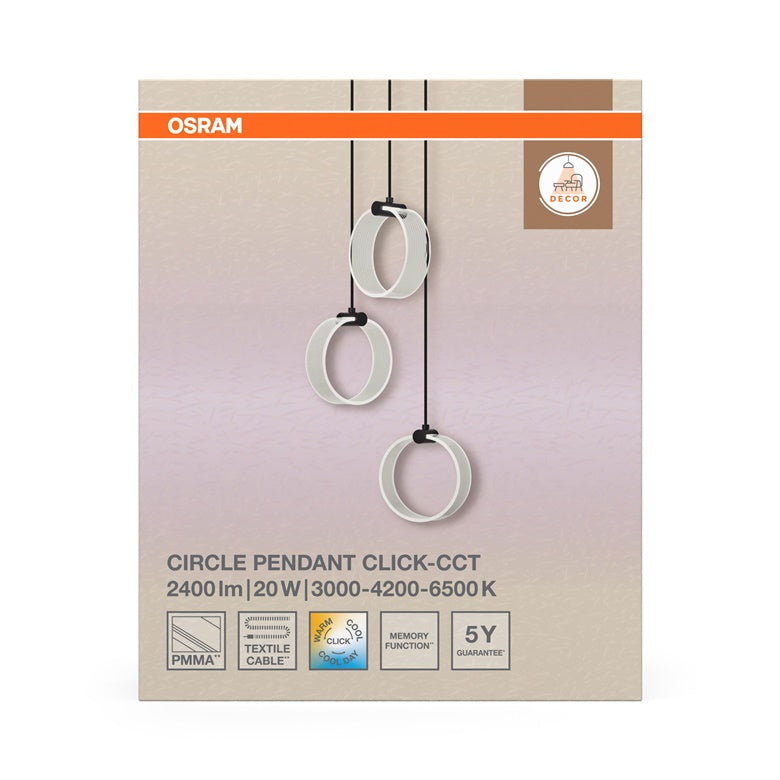 Oprawa sufitowa Osram, LED, 20W, 3000-6500K, 1300lm.