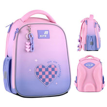 School backpack K26-555S-4, pink, 27x15.5x36.5 cm