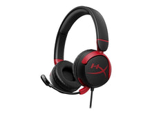 Wired gaming headset for kids HyperX Cloud mini, black