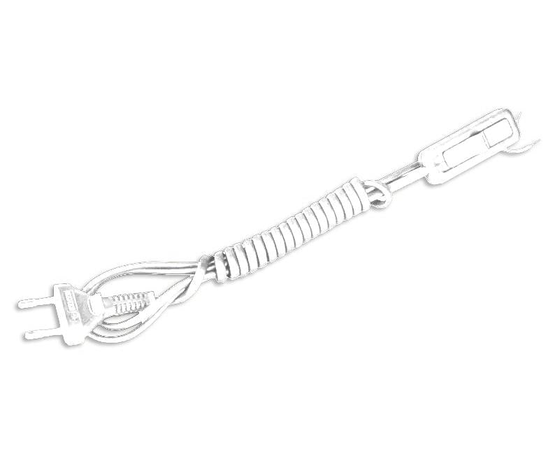 Cable with plug and switch ZAMEL, 1.9 m, white