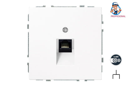 Computer socket LIREGUS MODERN, matt white