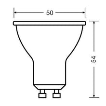 LED lemputė Osram PAR16, 60 °, 4.5W, GU10, 2700K, 350lm, 827