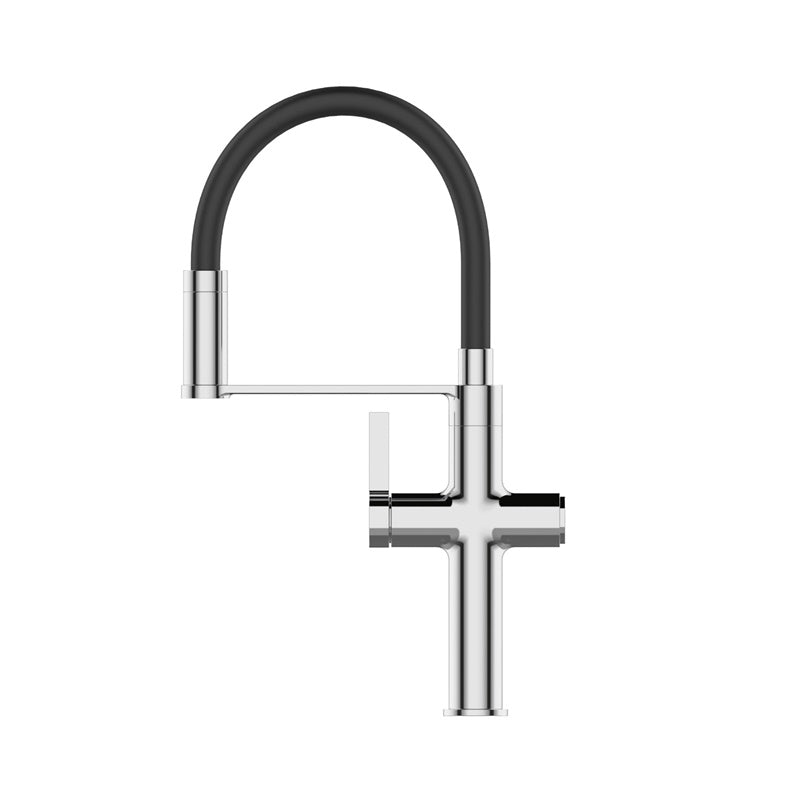 Bateria kuchenna Invena Perisa, czarny/chrom