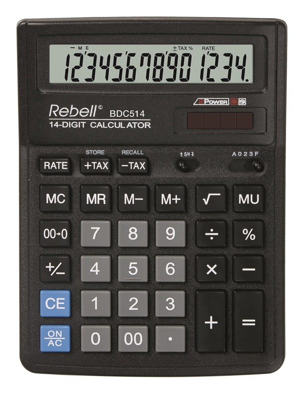 Skaičiuotuvas Rebell SDC514, juoda
