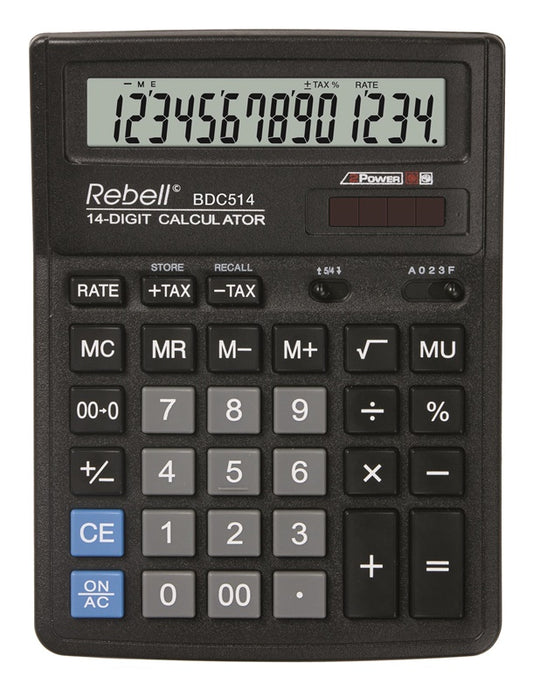Skaičiuotuvas Rebell SDC514, juoda
