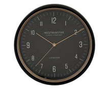 Zegar Atmosphera Sven, złoto/czarny, plastik, śr. 29 cm