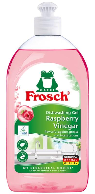 Płyn do naczyń Frosch o zapachu MALINOWYM, 0.5 l
