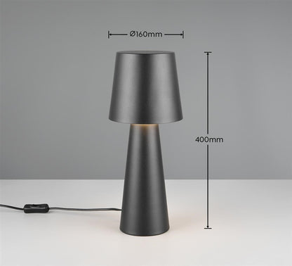 Desk lamp Trio Nubian 562900132, E27, freestanding