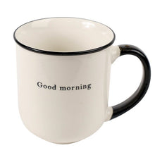 Mug, white/black, 0.380 l