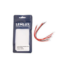 ŁĄCZNIK TAŚMY LED LEMLUX Z KABLEM 15CM 10MM 5SZT