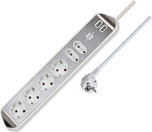 Przedłużacz domowy BRENNENSTUHL, 6 gniazd, 2 USB, 2 m