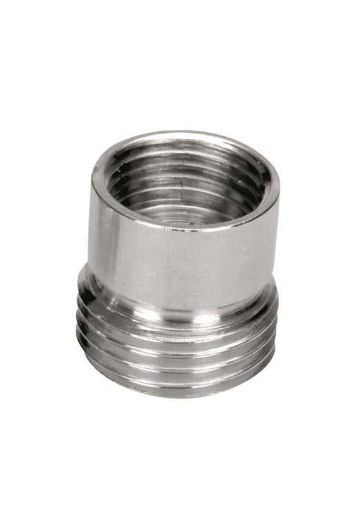 Mosiężna chromowana przejściówka 3/8"X3/4", wewnętrzny/zewnętrzny