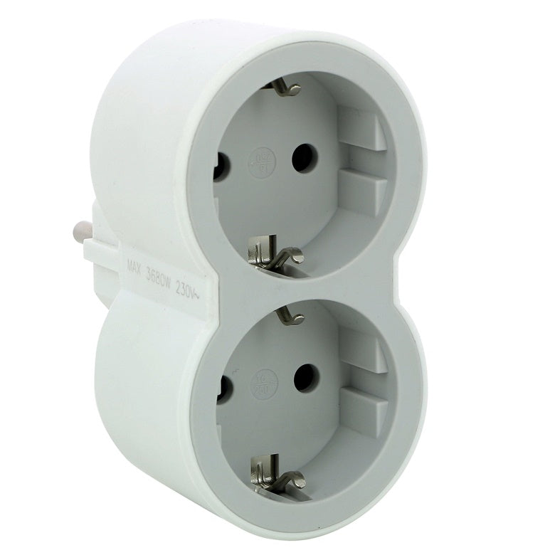 Double distributor LEGRAND, white/grey