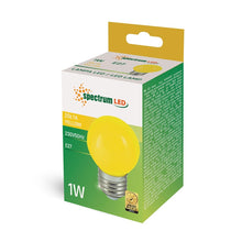 LED lamp, Spectrum, P45, E27, 1W, 20LM, yellow