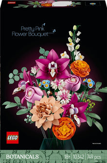 Bukiet różowych kwiatów z Kolekcji Botanicznej LEGO®, 749 elementów