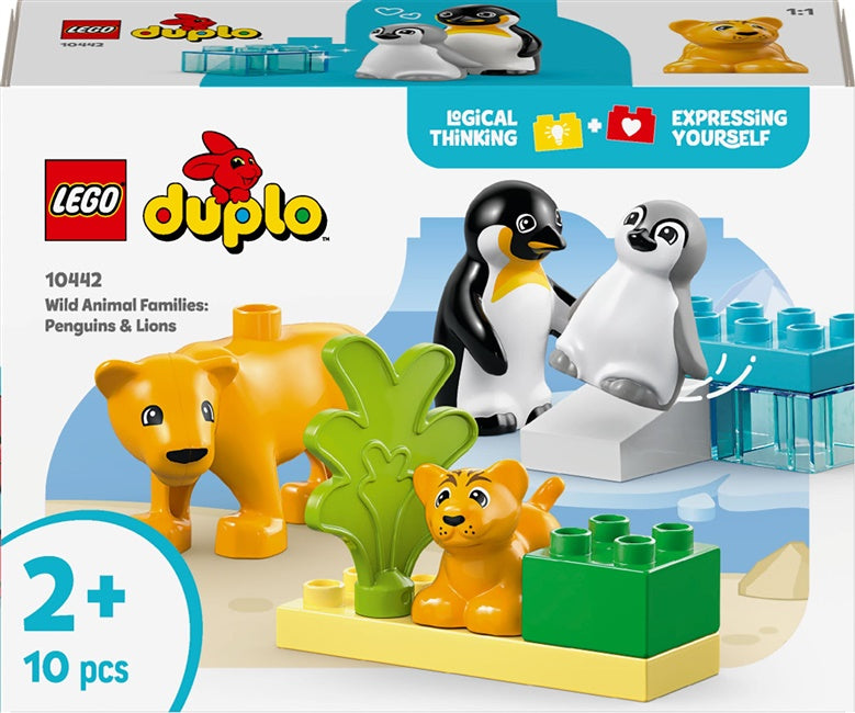 LEGO® Duplo Laukinių gyvūnų šeimos 10442, 10 vnt.