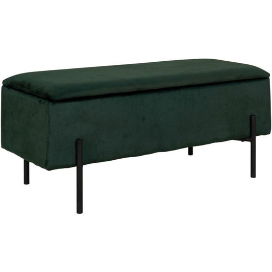 Hallway bench Watford, dark green, 36.5x95x46cm