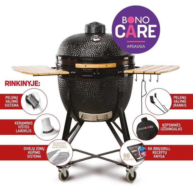 Kamado Bono Limited TQ0025 Grill, black, 64 cm
