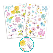 Rinkinys tatuiruotėms Djeco Fair flowers DJ09585