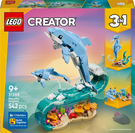 LEGO® Creator 3in1 Dolphins 31385 Building Set, 542 pcs.