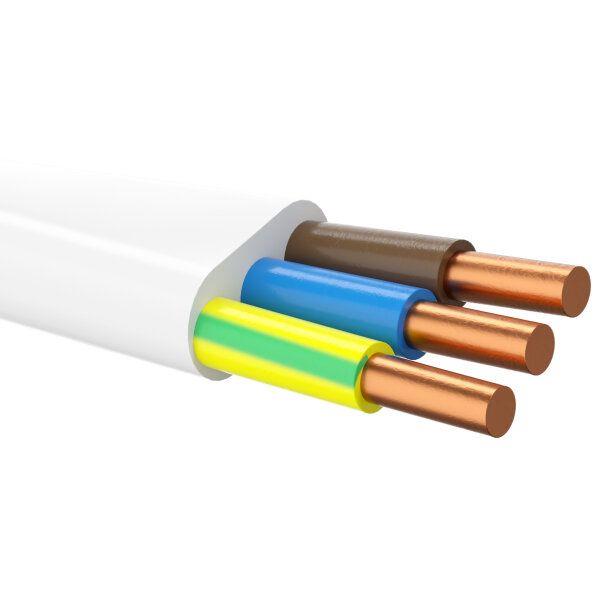 Instaliacinis kabelis plokš. NKT, Dca,500 V,3 x 1.5 mm²,100m