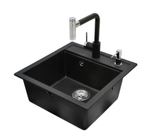 Zlewozmywak Tesa z baterią SQT100-601W-7783 czarny
