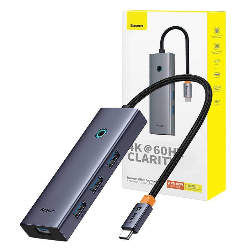 Baseus HDMI + 4xUSB3.0 + USB-C PD/USB-C 100W Adapter