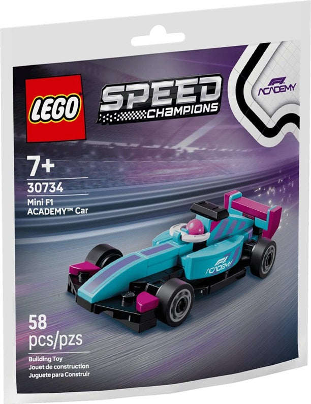 Konstruktor LEGO® Speed Champions Małe F1 ACADEMY™ 58 elementów