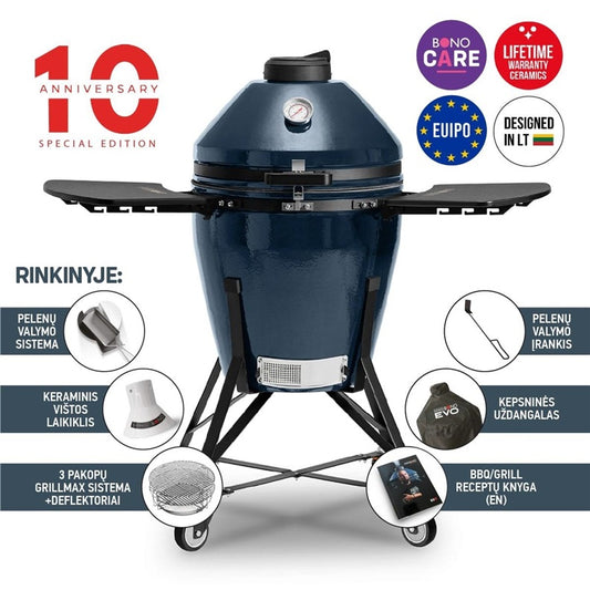 Grilis Kamado Bono MEDIA EVO 22, mėlyna, 79 cm