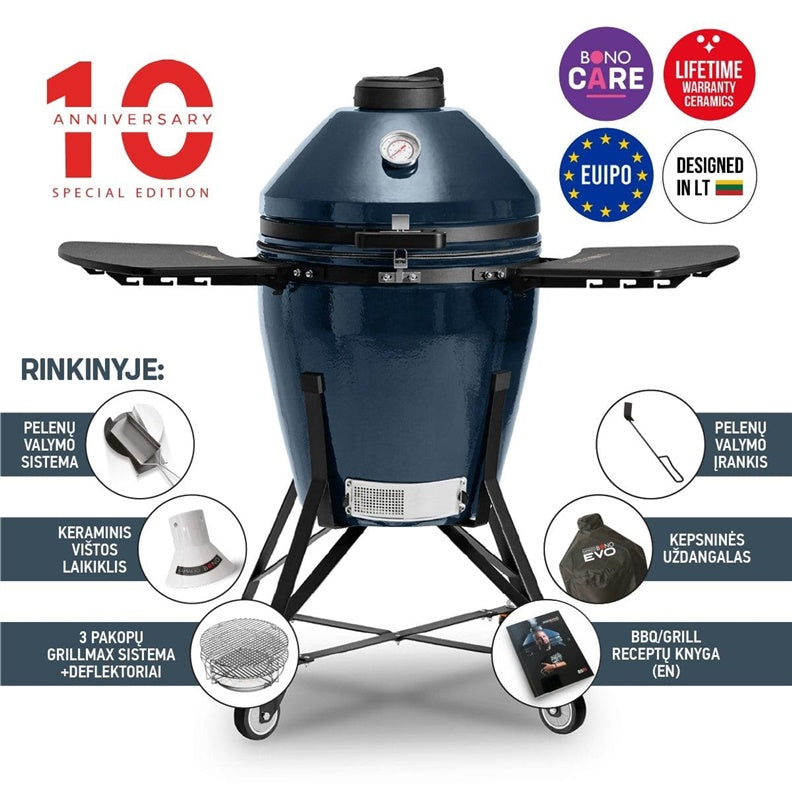 Grilis Kamado Bono MEDIA EVO 22, mėlyna, 79 cm