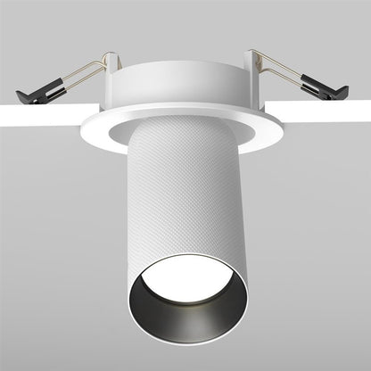 Maytoni Artisan recessed light, GU10, 10 W, white