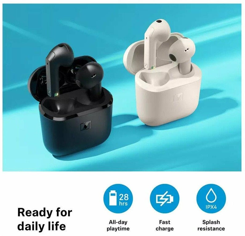 Belaidės ausinės Sennheiser Accentum Open, juoda