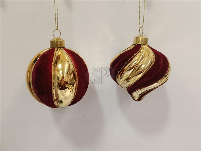Eglutės žaisliukas ABR825340, aukso/raudonas