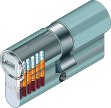 Cilindras Abus D6XBK, europinio (din) standarto, 30mm, juoda