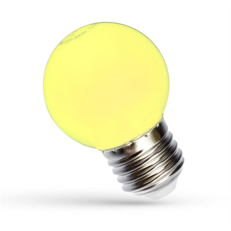 LED lamp, Spectrum, P45, E27, 1W, 20LM, yellow