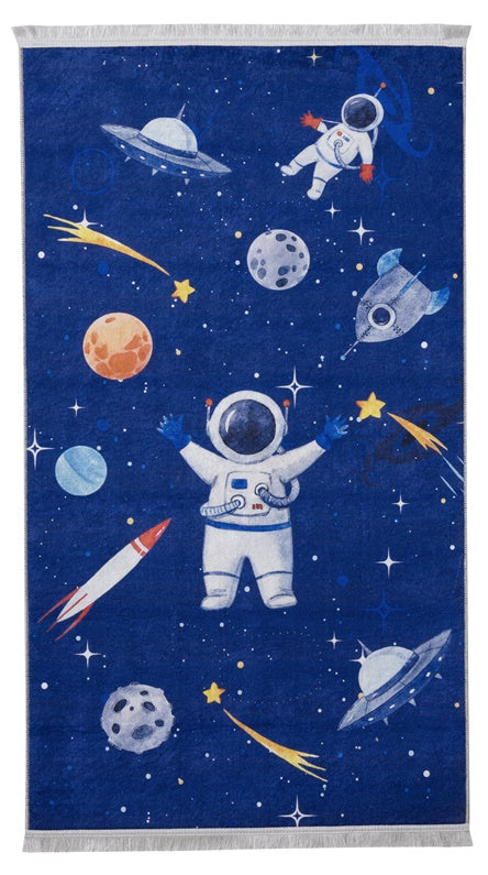 Dywan wewnętrzny Splendid SPAC Printed, niebieski, 160 x 120 cm