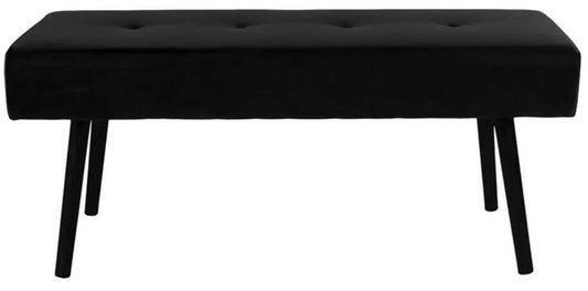 Hallway bench Skiby, black, 100x35x44cm