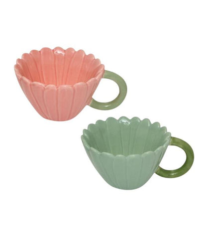 Mug, green/pink, 0.2 l