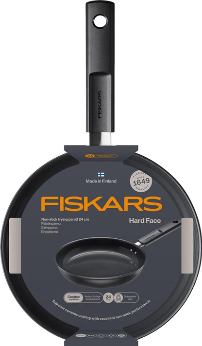 Keptuvė Fiskars Hard face 1075458, 24 cm, aliuminis