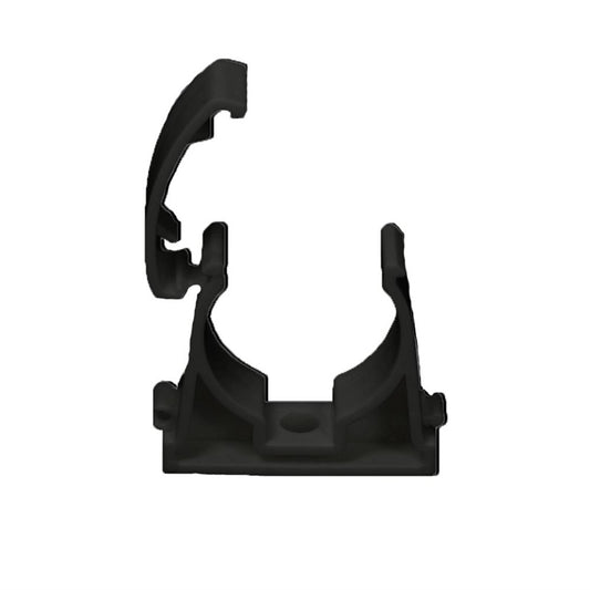 Pipe clips Aks Zielonka Ø 20 mm, black, 5 pcs.