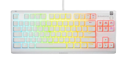 Klaviatūra Steelseries Apex 3 TKL, Anglų (US), balta