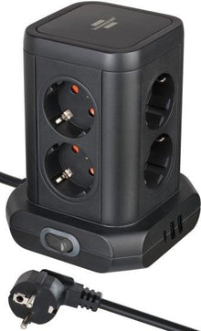 Buitinis ilgintuvas-stovas BRENNENSTUHL, 8 vietų, 3USB, 2 m