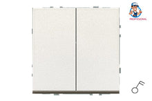 LIREGUS MODERN switch, 2-gang, champagne color