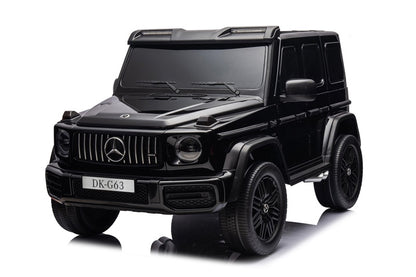 Vaikiškas elektromobilis Mercedes G63, balta/juoda/