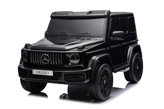 Vaikiškas elektromobilis Mercedes G63, balta/juoda/