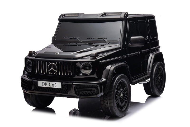 Vaikiškas elektromobilis Mercedes G63, balta/juoda/