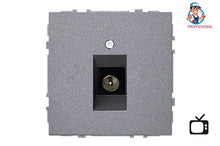 Antenna socket LIREGUS MODERN, matte black