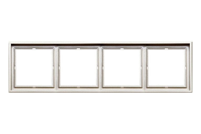 Four-gang frame LIREGUS MODERN, champagne color