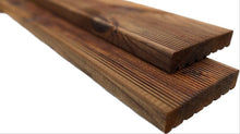 Decking board, 28 x 142 x 3000 mm, impregnated, brown