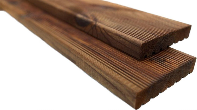 Decking board, 28 x 142 x 3000 mm, impregnated, brown